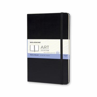Moleskine Art Plus Sketchbook, Large, Plain, Bl... 8883701151 Book Cover