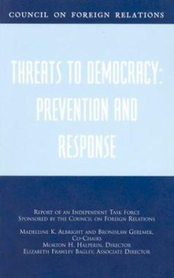 Threats to Democracy: Prevention and Response: ... 087609325X Book Cover