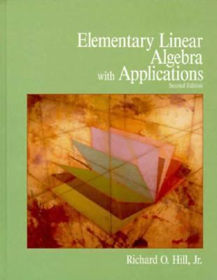 Elementary Linear Algebra With Applications 0155210920 Book Cover