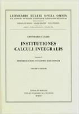 Institutiones Calculi Integralis 3rd Part [Latin] 3764314125 Book Cover