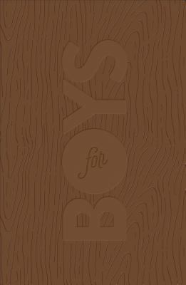 CSB Study Bible for Boys Brown, Wood Design Lea... 080107357X Book Cover