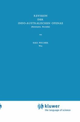 Revision Der Indo-Australischen Opiinae [German] 9061931118 Book Cover