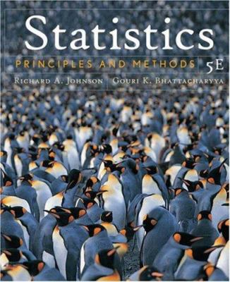 Statistics: Principles and Methods 0471656828 Book Cover