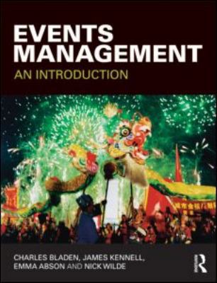 Events Management: An Introduction 041557742X Book Cover