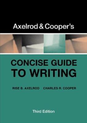 Axelrod & Cooper's Concise Guide to Writing 0312390831 Book Cover