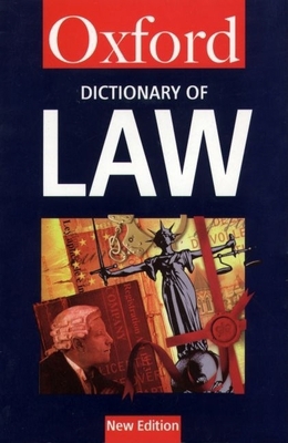 A Dictionary of Law (Oxford Quick Reference) 0192800663 Book Cover