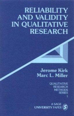 Reliability and Validity in Qualitative Research 0803924704 Book Cover