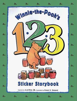 Winnie-The-Pooh's 123 Sticker Storybook [With S... 0525462740 Book Cover