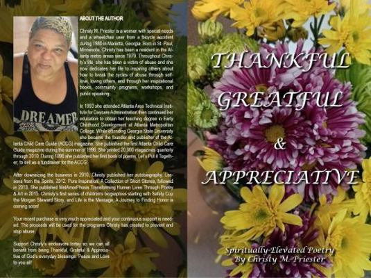 Paperback Thankful, Grateful & Appreciative : Spiritually -Elevated Poetry Book