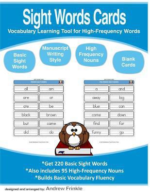 Sight Words Cards: Vocabulary Learning Tool for... 152367525X Book Cover