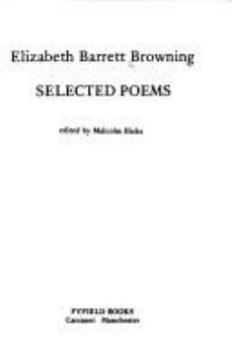 Elizabeth Barrett Browing: Selected Poems 0856354120 Book Cover