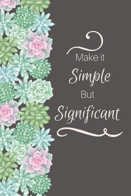 Make it Simple But Significant 172157543X Book Cover