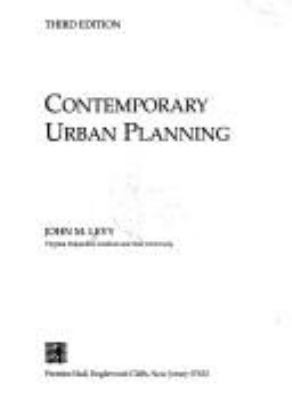 Contemporary Urban Planning 0131466143 Book Cover