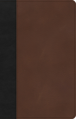 CSB Thinline Bible, Black/Brown Leathertouch 1087767660 Book Cover