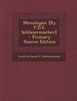 Monologen [By F.D.E. Schleiermacher]. [Portuguese] 1287365167 Book Cover