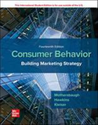 ISE Consumer Behavior: Building Marketing Strategy 126056648X Book Cover