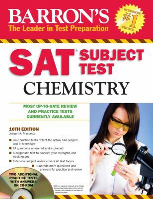 Barron's SAT Subject Test Chemistry 0764197576 Book Cover