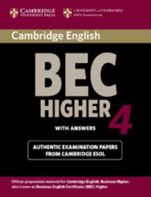 Cambridge Bec 4 Higher Student's Book with Answ... 0521739209 Book Cover