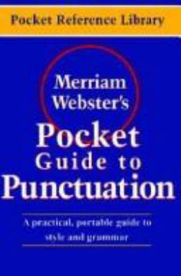 Merriam-Webster's Pocket Guide to Punctuation (... 0877795029 Book Cover
