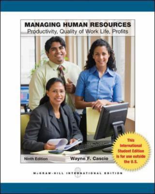 Managing Human Resources 0071318194 Book Cover