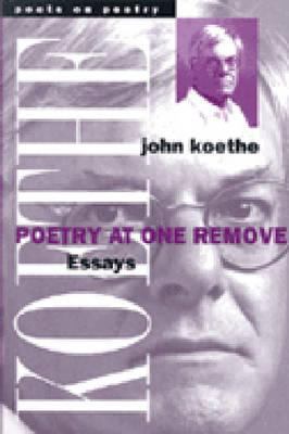 Poetry at One Remove: Essays 0472067095 Book Cover