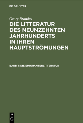 Die Emigrantenlitteratur [German] 3112363876 Book Cover