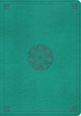 ESV Study Bible (Trutone, Turquoise, Emblem Des... 1433581744 Book Cover