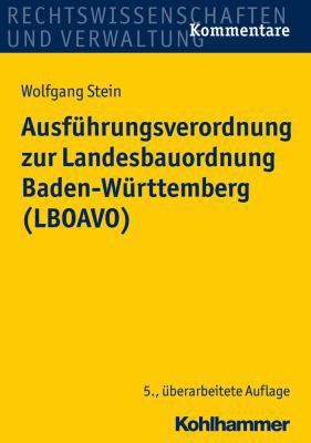 Ausfuhrungsverordnung Zur Landesbauordnung Bade... [German] 3170289934 Book Cover