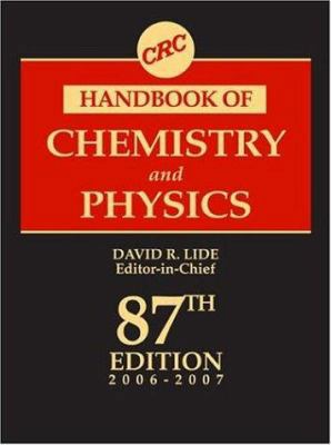 CRC Handbook of Chemistry and Physics, 87th Edi... B0075KYWP2 Book Cover