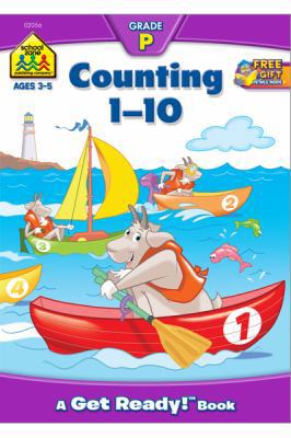 School Zone Counting 1-10 Workbook: 32 Pages, P... 0938256564 Book Cover