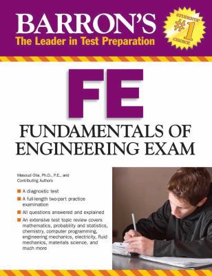 Fe Exam: Fundamentals of Engineering Exam 1438003102 Book Cover