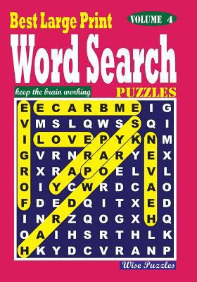 Best Large Print Word Search Puzzles, Vol. 4 [Large Print] 1537027654 Book Cover