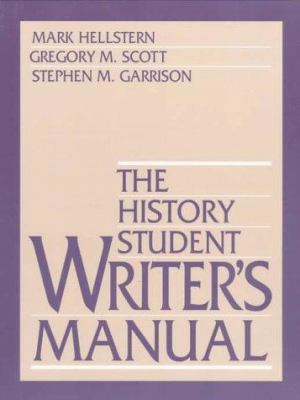 The History Student Writer's Manual 0138747288 Book Cover