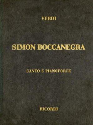 Simon Boccanegra: Canto E Pianoforte 0041370325 Book Cover