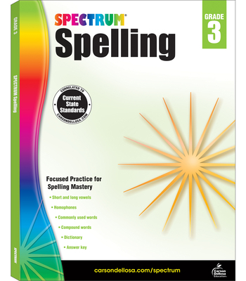 Spectrum Spelling, Grade 3 148381176X Book Cover