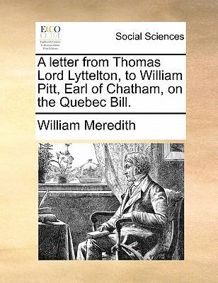 A Letter from Thomas Lord Lyttelton, to William... 1170813356 Book Cover