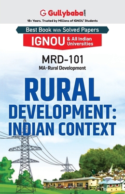 MRD-101 Rural Development: Indian Context 9382688978 Book Cover