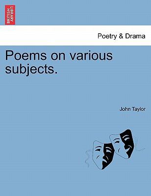 Poems on Various Subjects. 1241535256 Book Cover