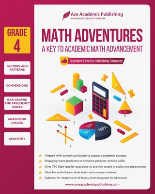 Math Adventures - Grade 4: A Key to Academic Ma... 196251711X Book Cover