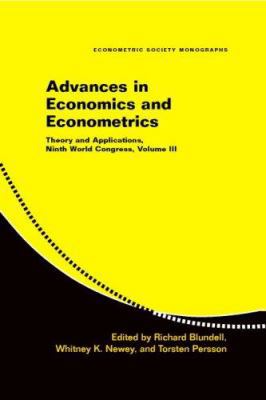 Advances in Economics and Econometrics 0521871549 Book Cover