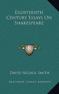 Eighteenth Century Essays On Shakespeare 1163516570 Book Cover