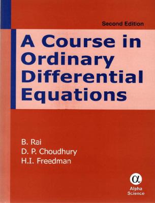 A Course in Ordinary Differential Equations 1842657720 Book Cover