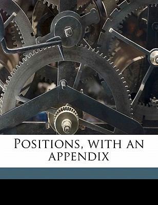 Positions, with an Appendix 1177354349 Book Cover