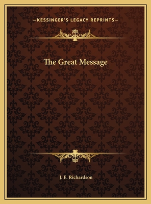 The Great Message 1169779891 Book Cover
