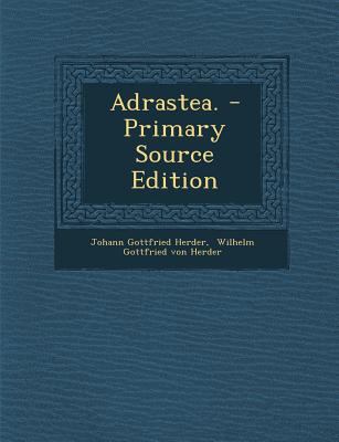 Adrastea. - Primary Source Edition [German] 1294844113 Book Cover