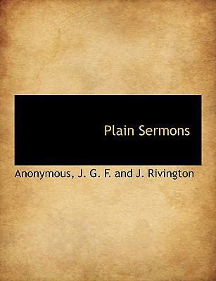 Plain Sermons 1140448455 Book Cover