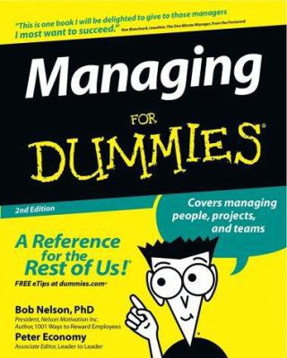 Managing for Dummies 0764517716 Book Cover