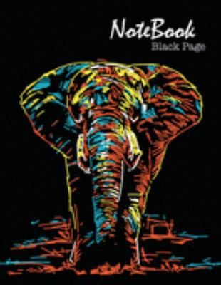 Notebook Black Page: Line Journal Note book  Black Paper 101pages of 8.5"x 11" For Using Fluorescent and Metallic gel pens/markers, Gel ink pens, Chalk