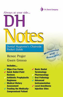 Dh Notes: Dental Hygienist's Chairside Pocket G... 0803625413 Book Cover