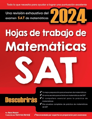 Hojas de trabajo de matemáticas SAT: Una revisi... [Spanish]            Book Cover